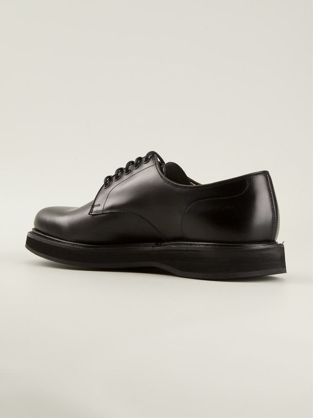 Lyst - Church's Rubber Sole Derby Shoes in Black for Men