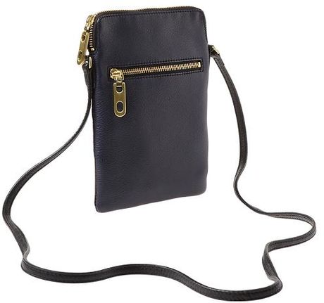 Gap Leather Crossbody Bag in Blue (tapestry navy ) | Lyst