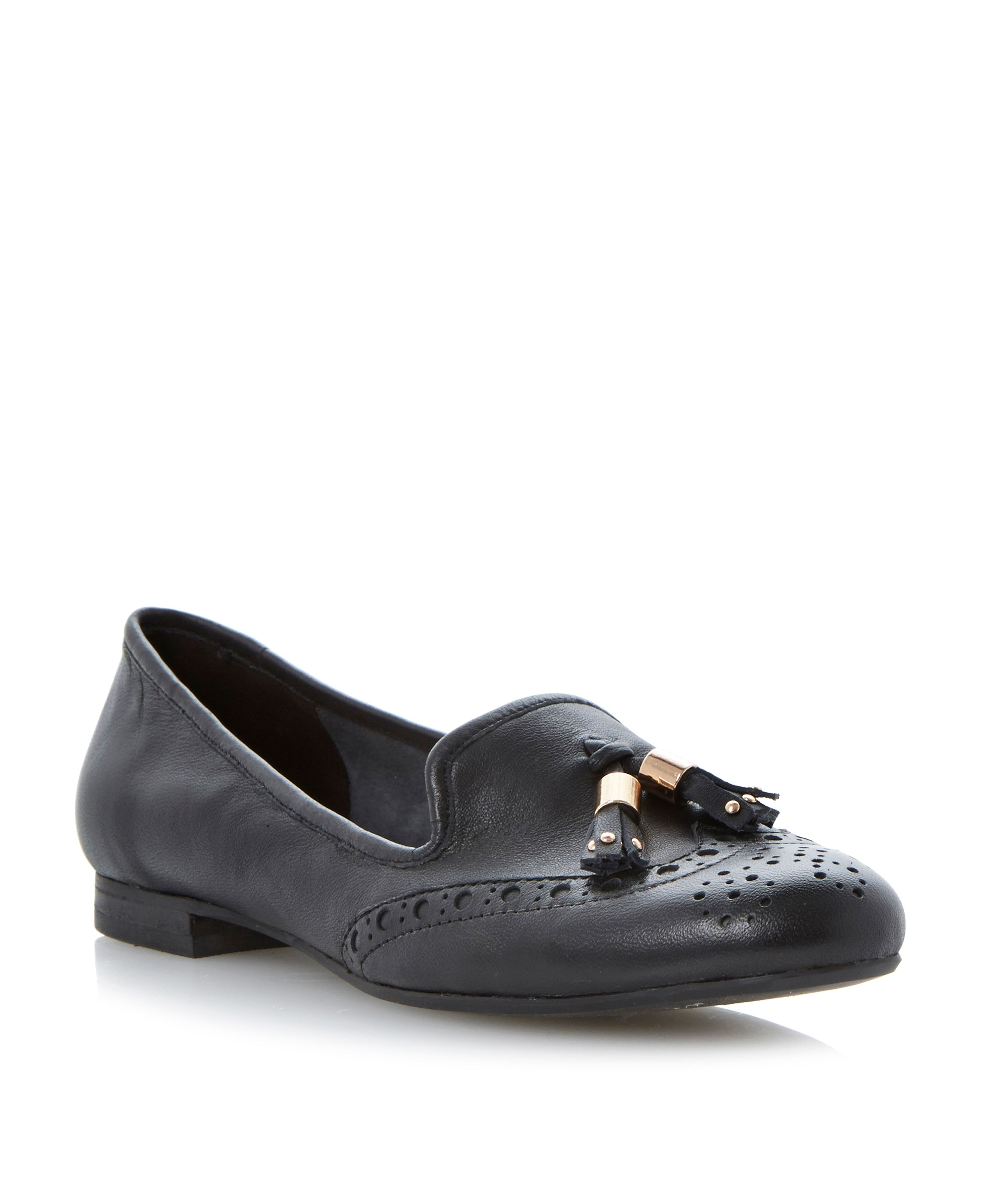 brogue tassel loafers dune loki brogue tassel detail loafers in black lyst brogue tassel loafers dune loki brogue tassel detail loafers in black lyst