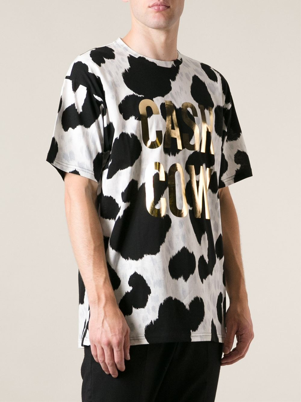 cow print shirt men