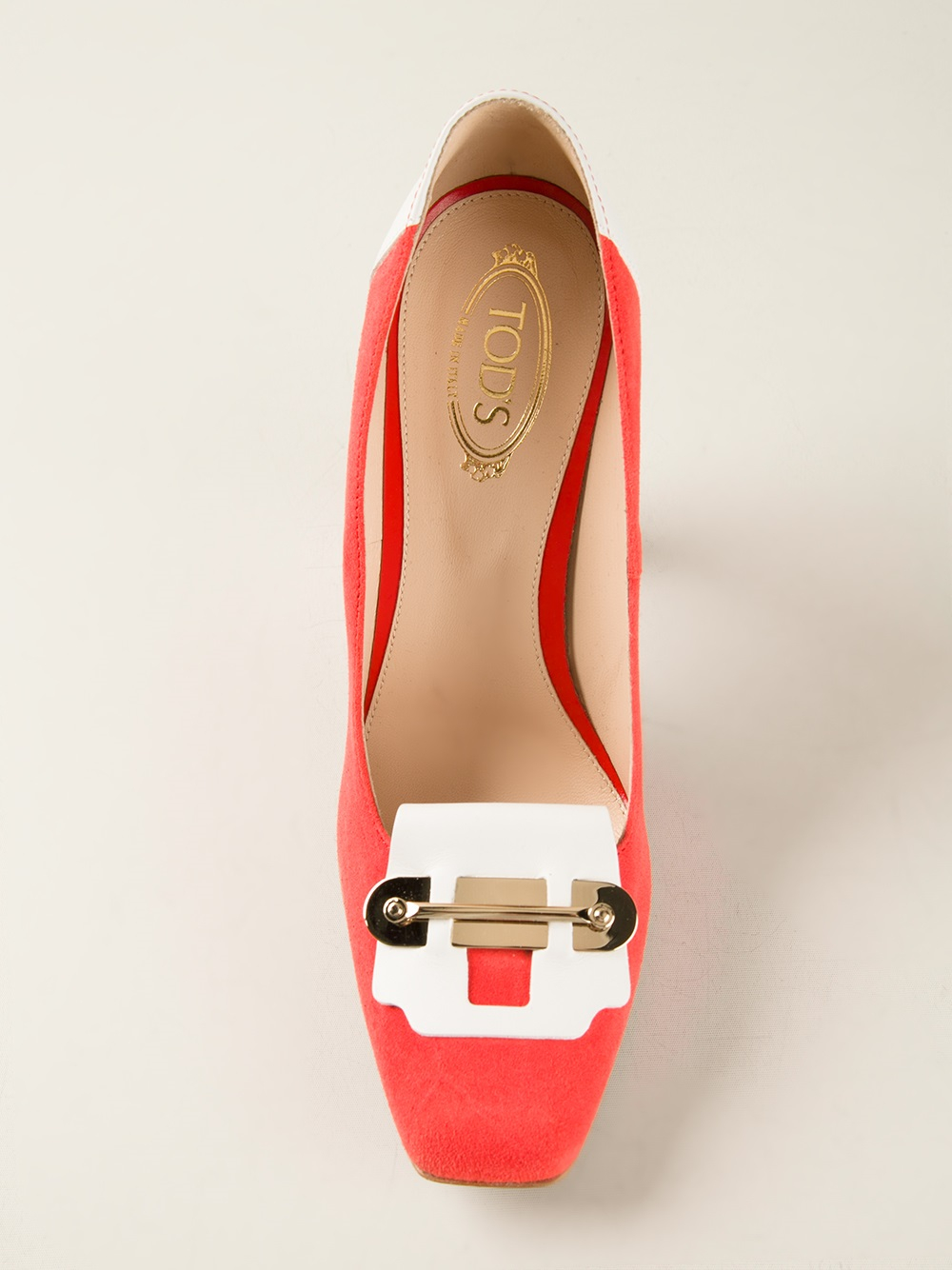 tod's block heel pumps