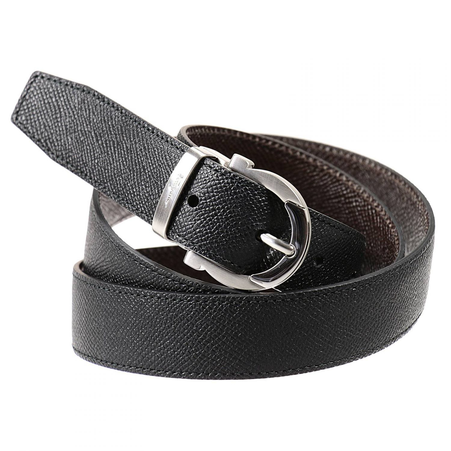 Ferragamo Belt Man in Black for Men | Lyst