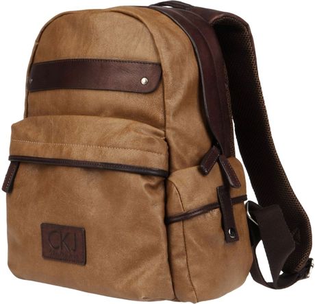 Calvin Klein Jeans Backpack in Brown for Men | Lyst