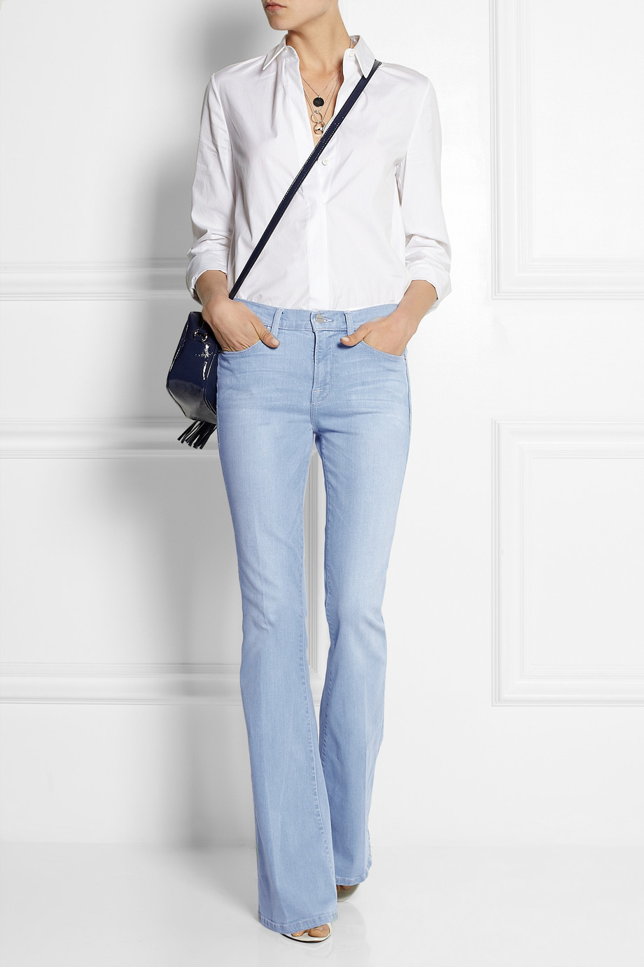 frame le high super flare jeans