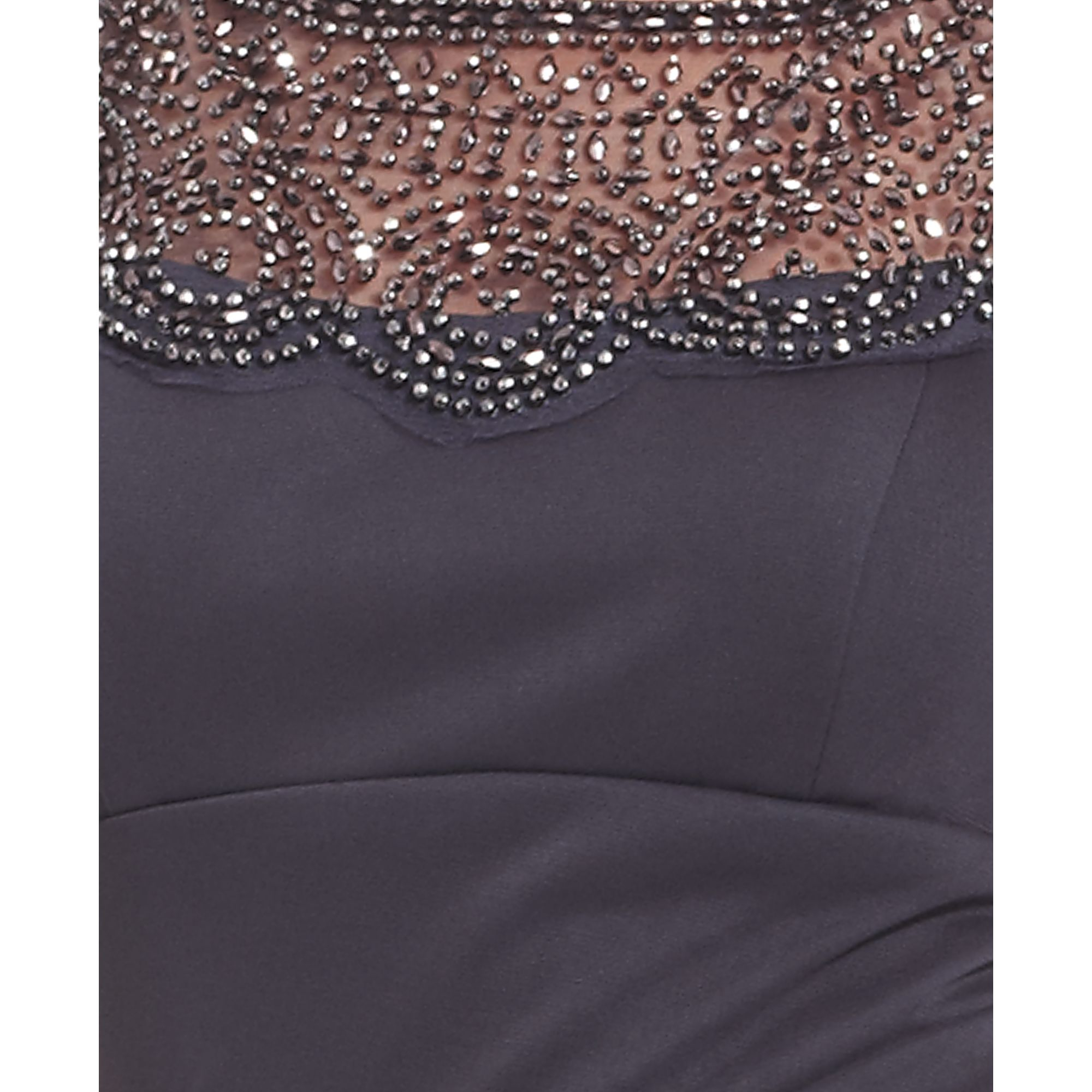 xscape beaded sleeve gown