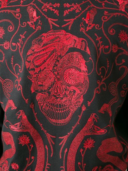 Alexander Mcqueen Skull Pattern Sweatshirt in Black for Men | Lyst