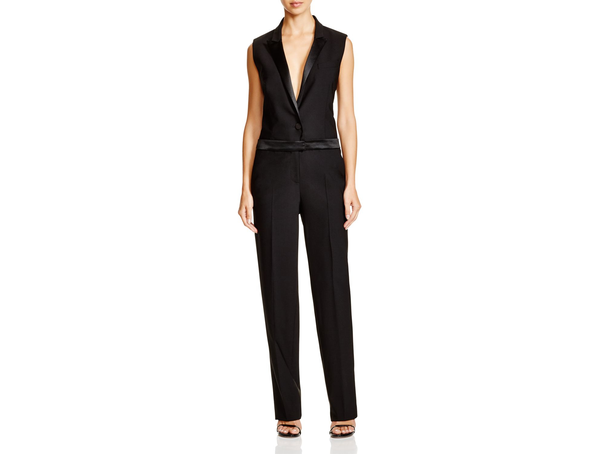 Dkny Sleeveless Jumpsuit - Bloomingdale's Exclusive in Black | Lyst