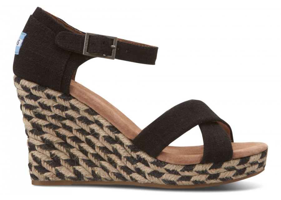 toms strappy wedge