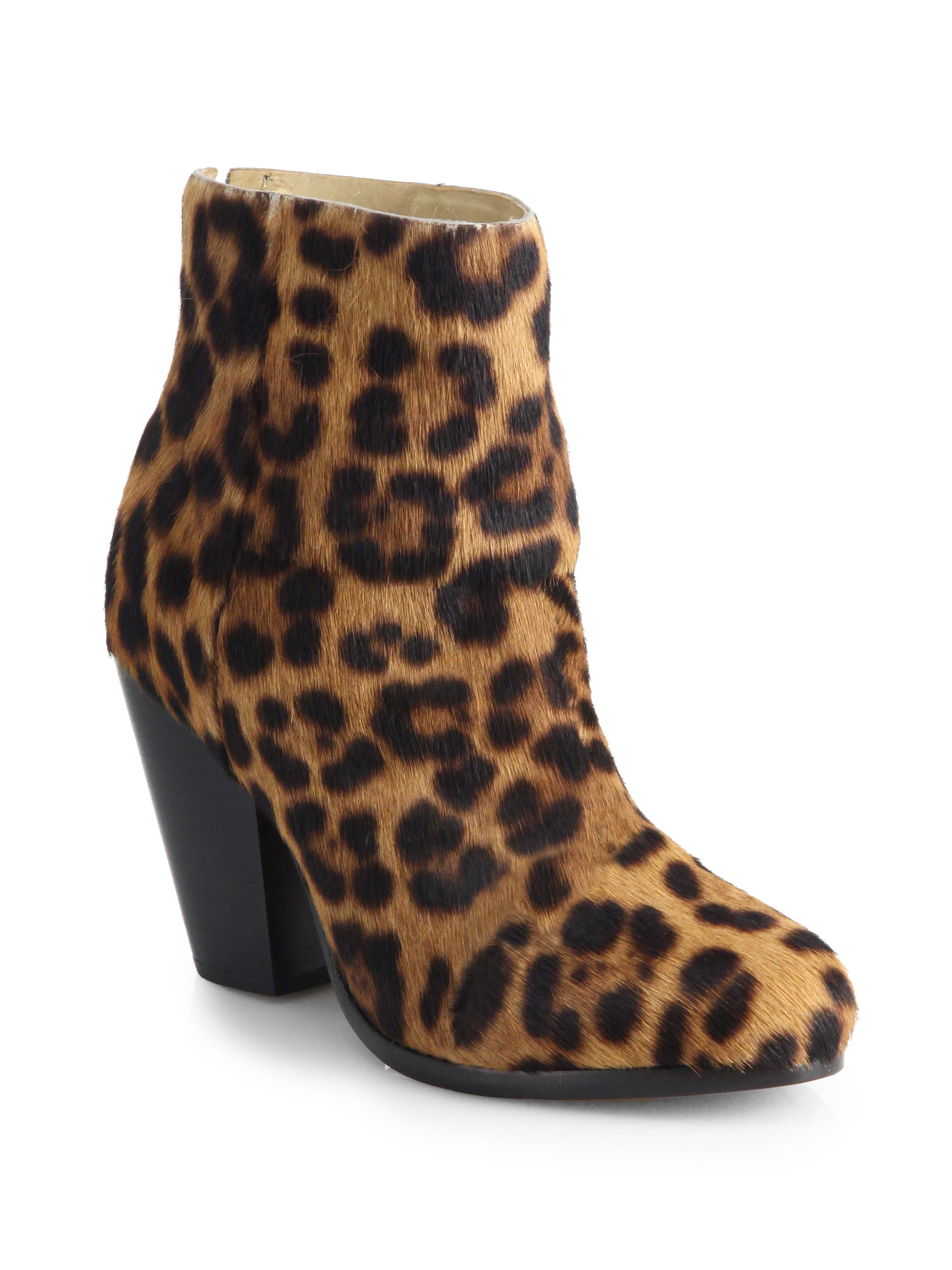 leopard wide calf boots