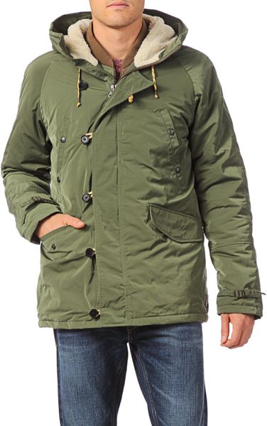 Scotch & Soda Parka in Green for Men | Lyst