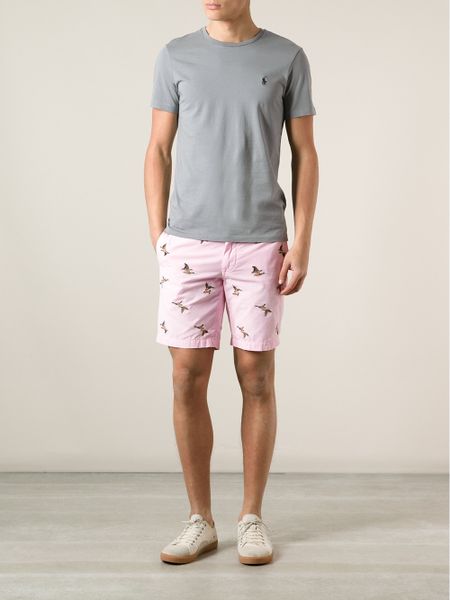 Polo Ralph Lauren Greenwich Embroidered Duck Shorts in Pink for Men ...