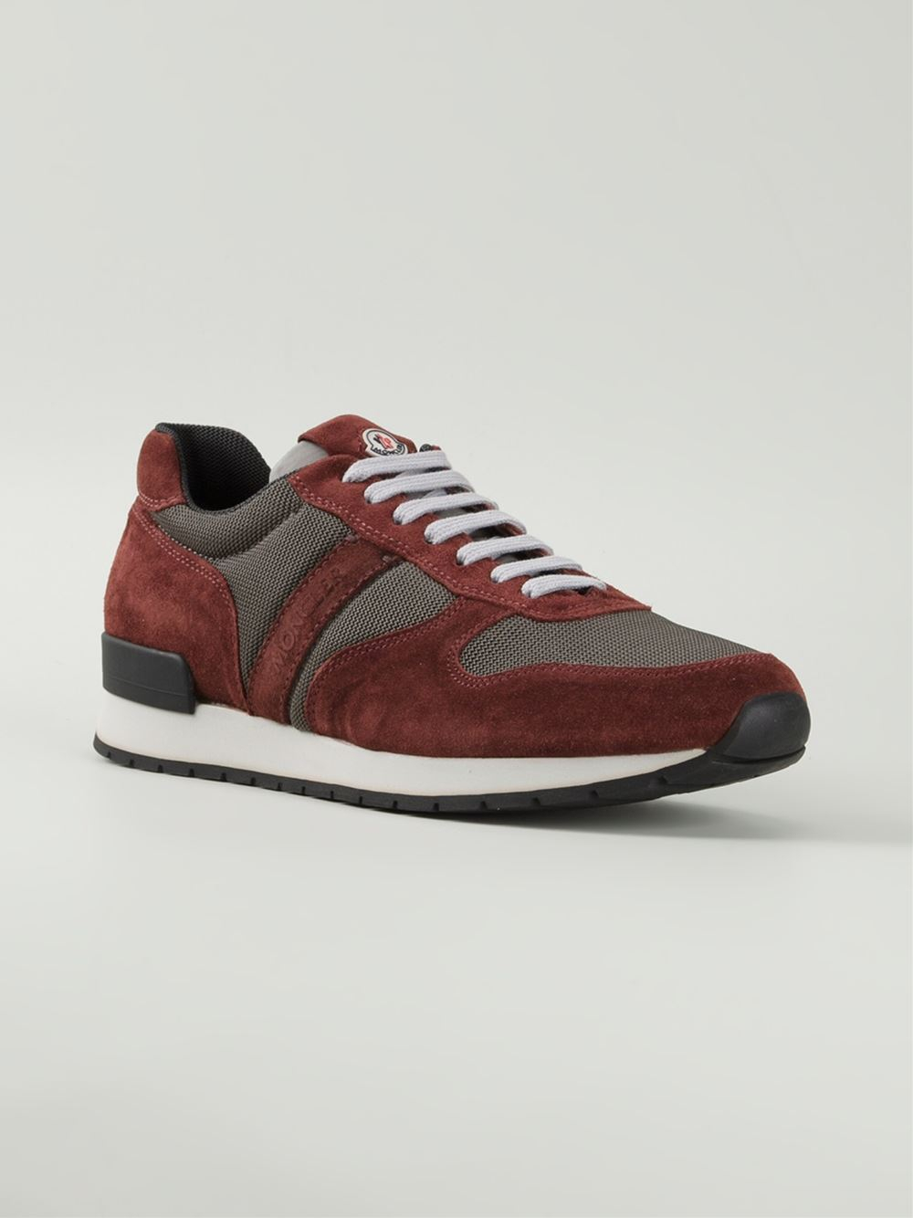 Lyst - Moncler Montego Sneakers in Red for Men