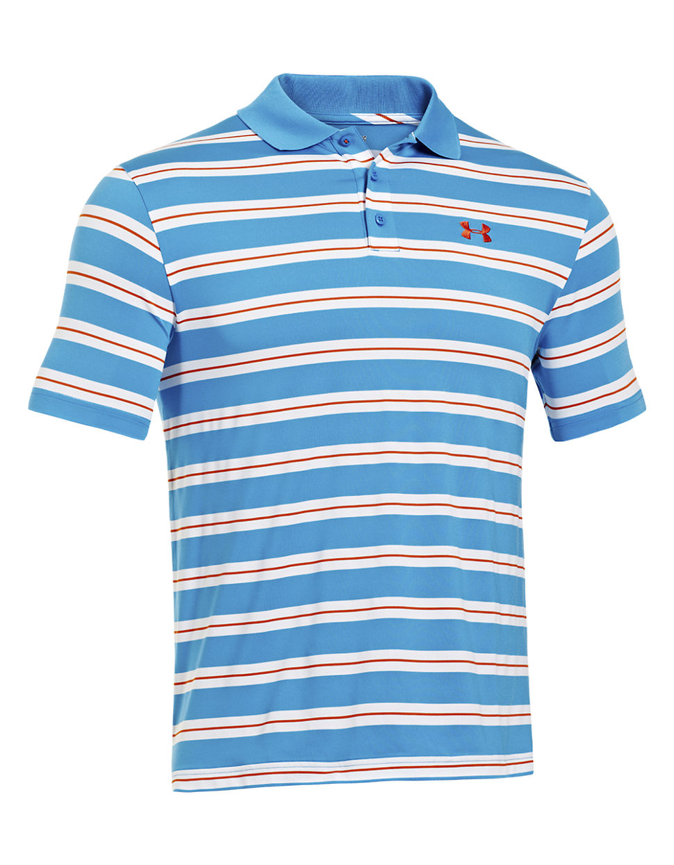 under armour striped golf shirt