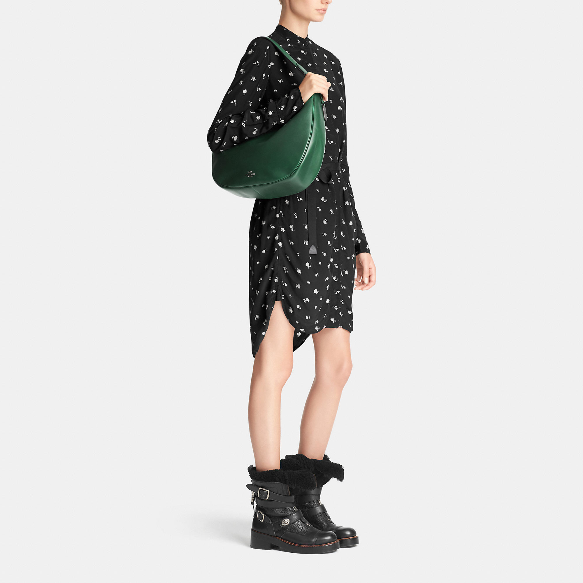Lyst - Coach Nomad Hobo In Glovetanned Leather in Green