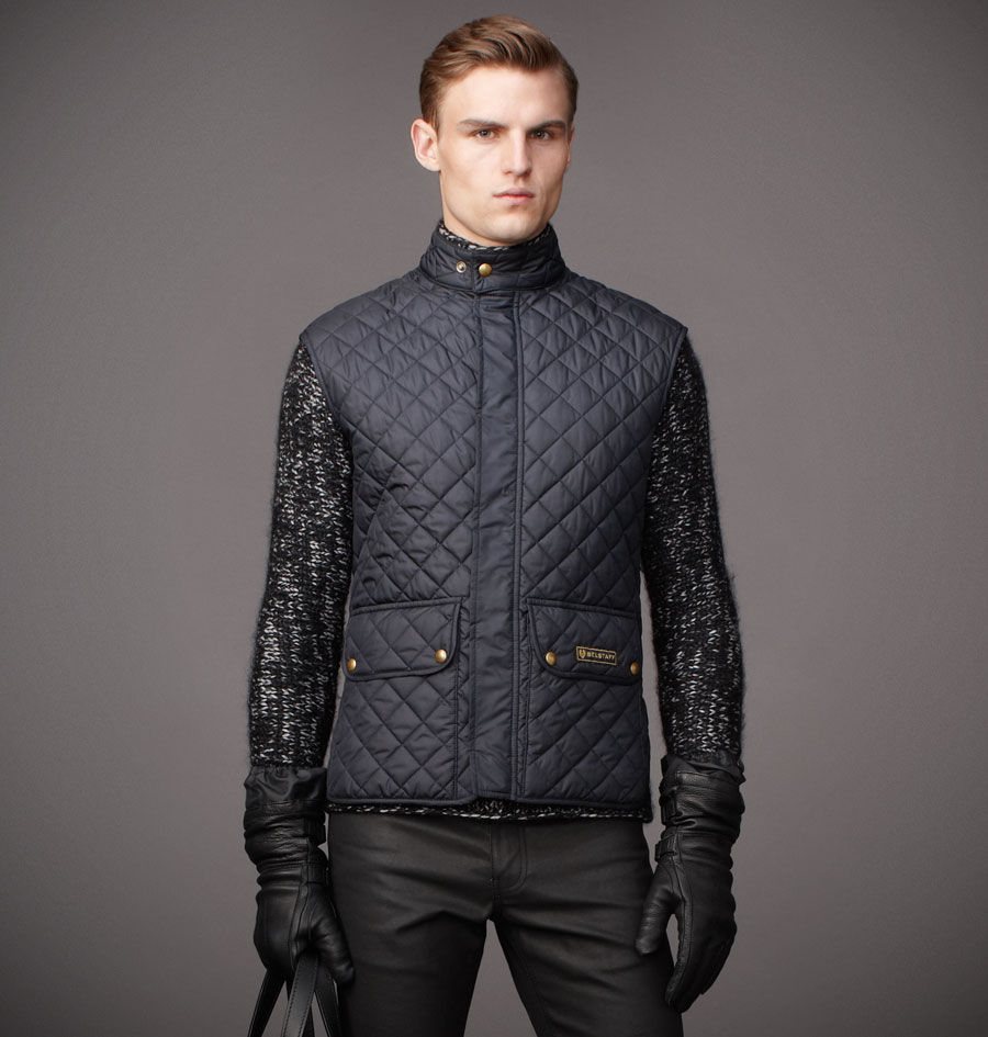 Belstaff The Waistcoat In Technical Quilt in Blue for Men (Dark Navy ...