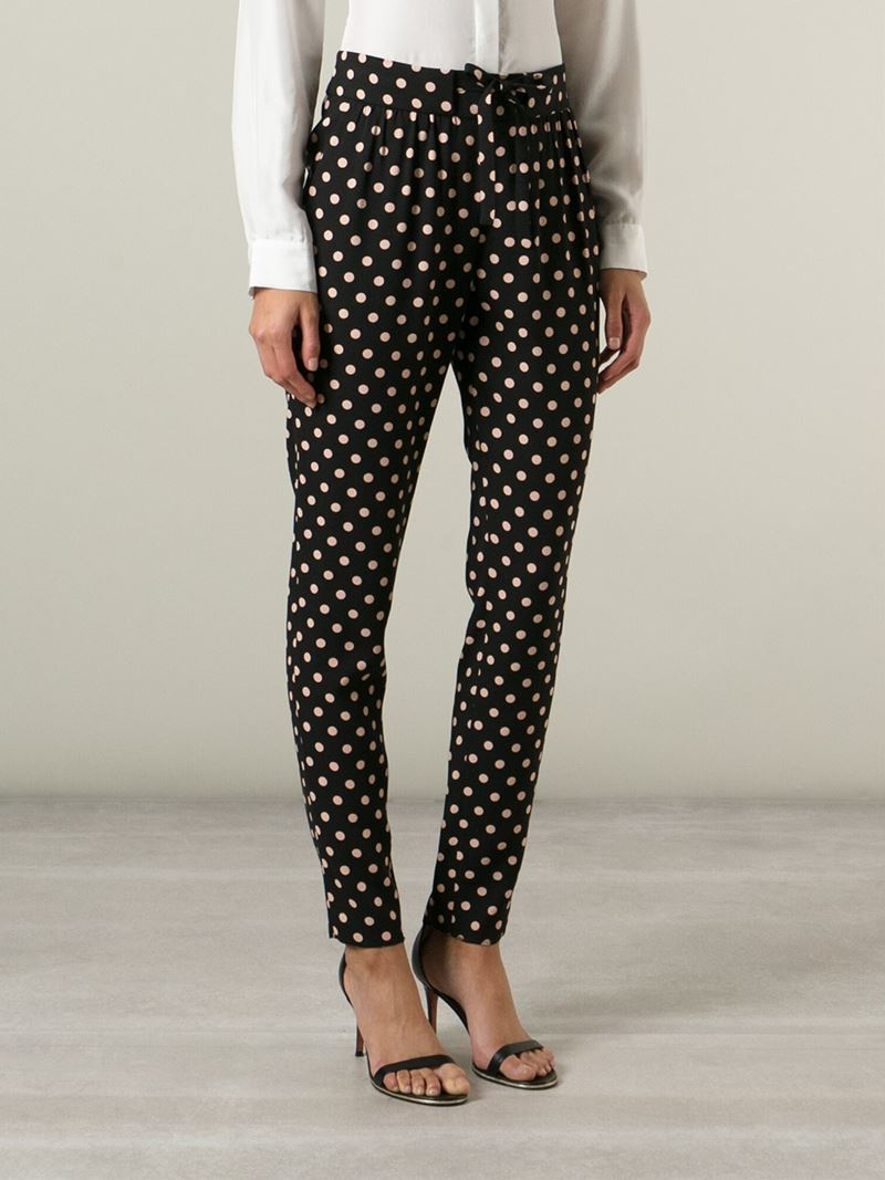 ladies polka dot trousers