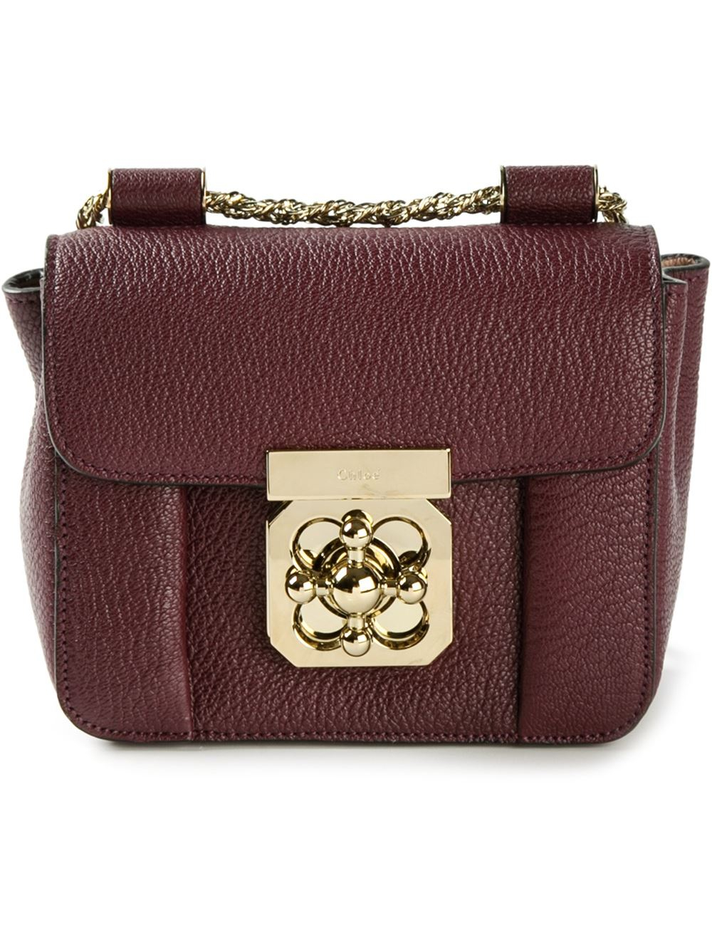 Chlo Elsie Satchel in Red | Lyst