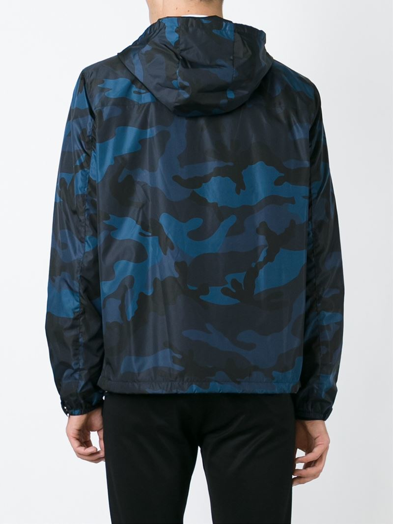 Lyst - Valentino Camouflage Jacket in Blue for Men