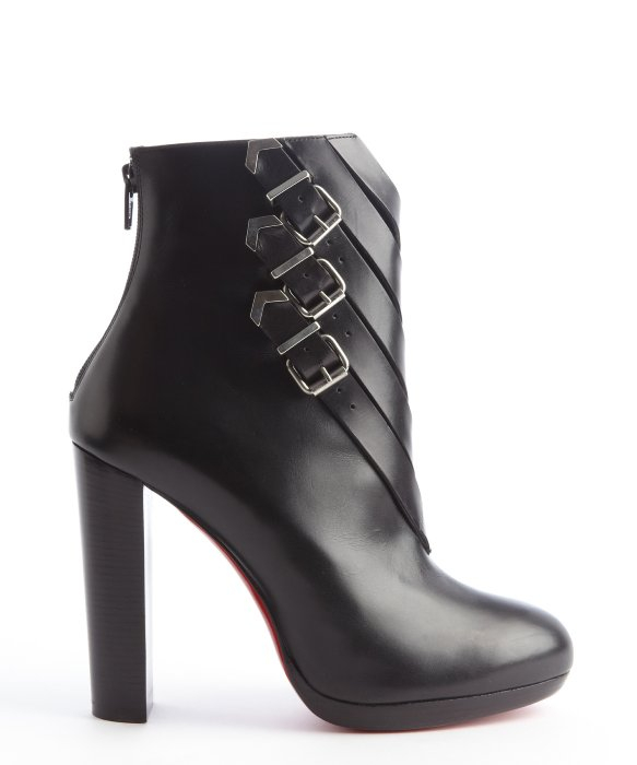 louboutin roller spikes - christian louboutin round-toe boots black leather brogue detail ...