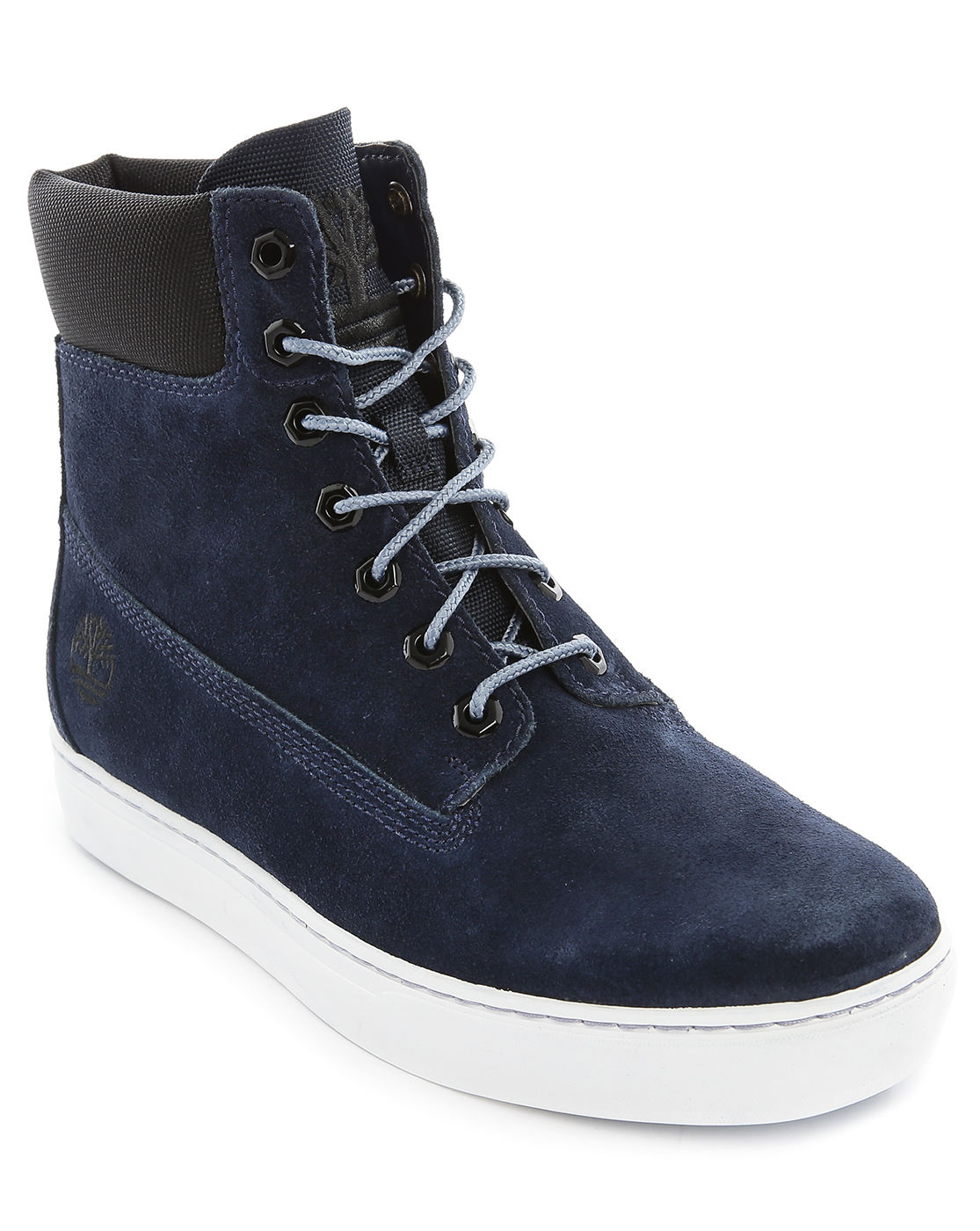 Timberland Navy Cupsole Hi Suede Sneaker in Blue for Men (navy) | Lyst