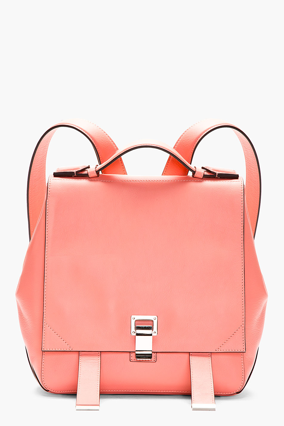 Lyst - Proenza Schouler Pink Leather New Lamm Small Backpack in Pink