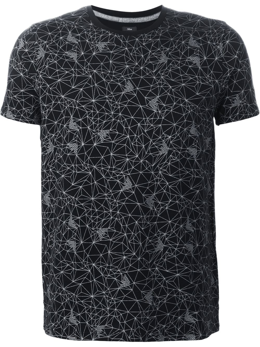 Jeans Pattern Shirt | armani jeans geometric pattern t shirt in black for men lyst Jeans Pattern Shirt | armani jeans geometric pattern t shirt in black for men lyst