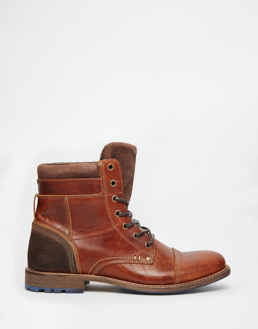 Lyst - ALDO Croawia Leather Boots in Brown for Men