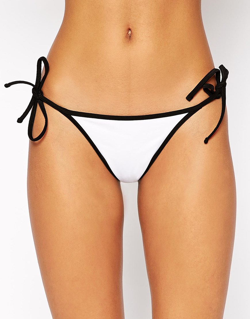 Lyst Asos Mix And Match Tie Side Thong Contrast Bi