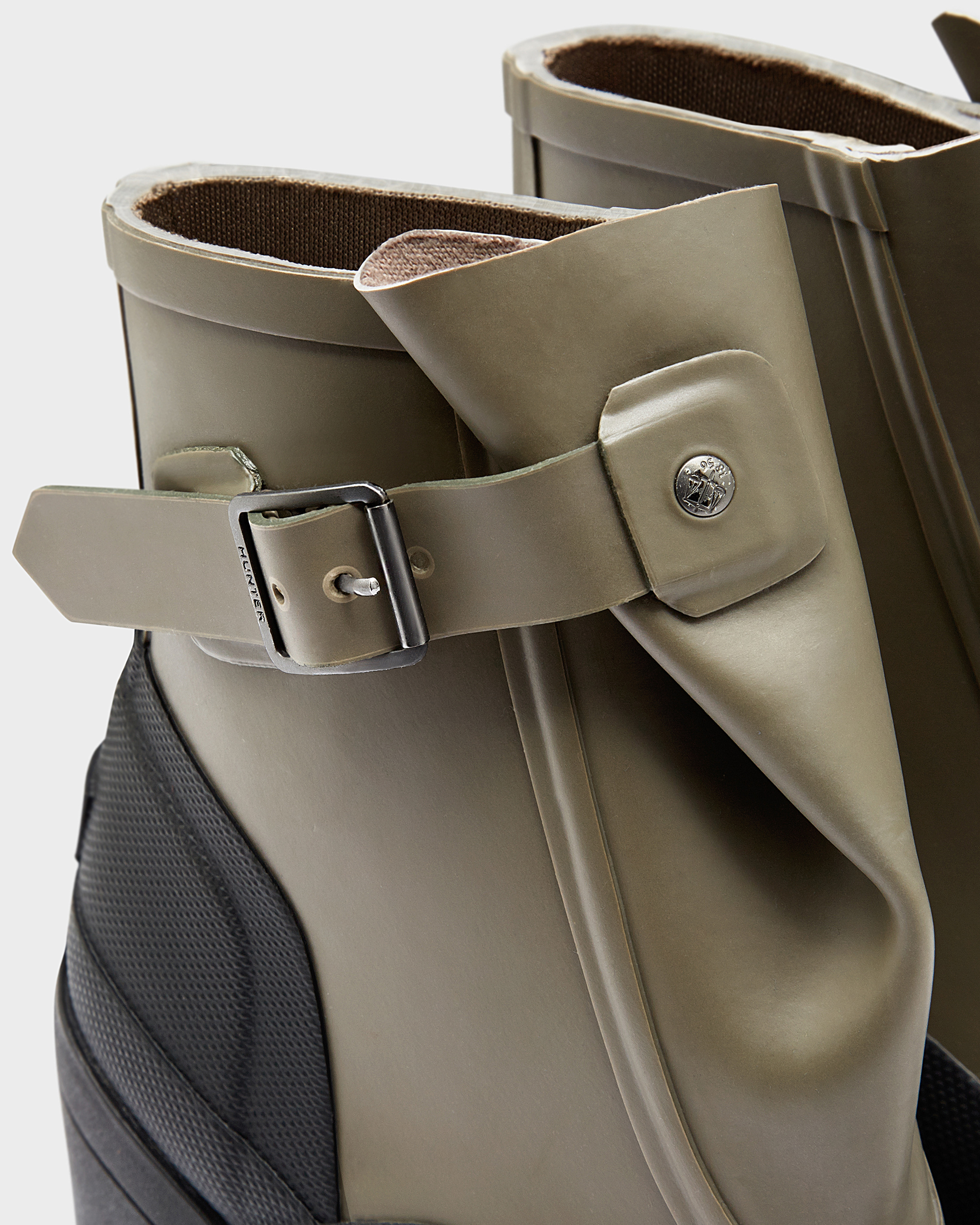 hunter low heel ankle boots