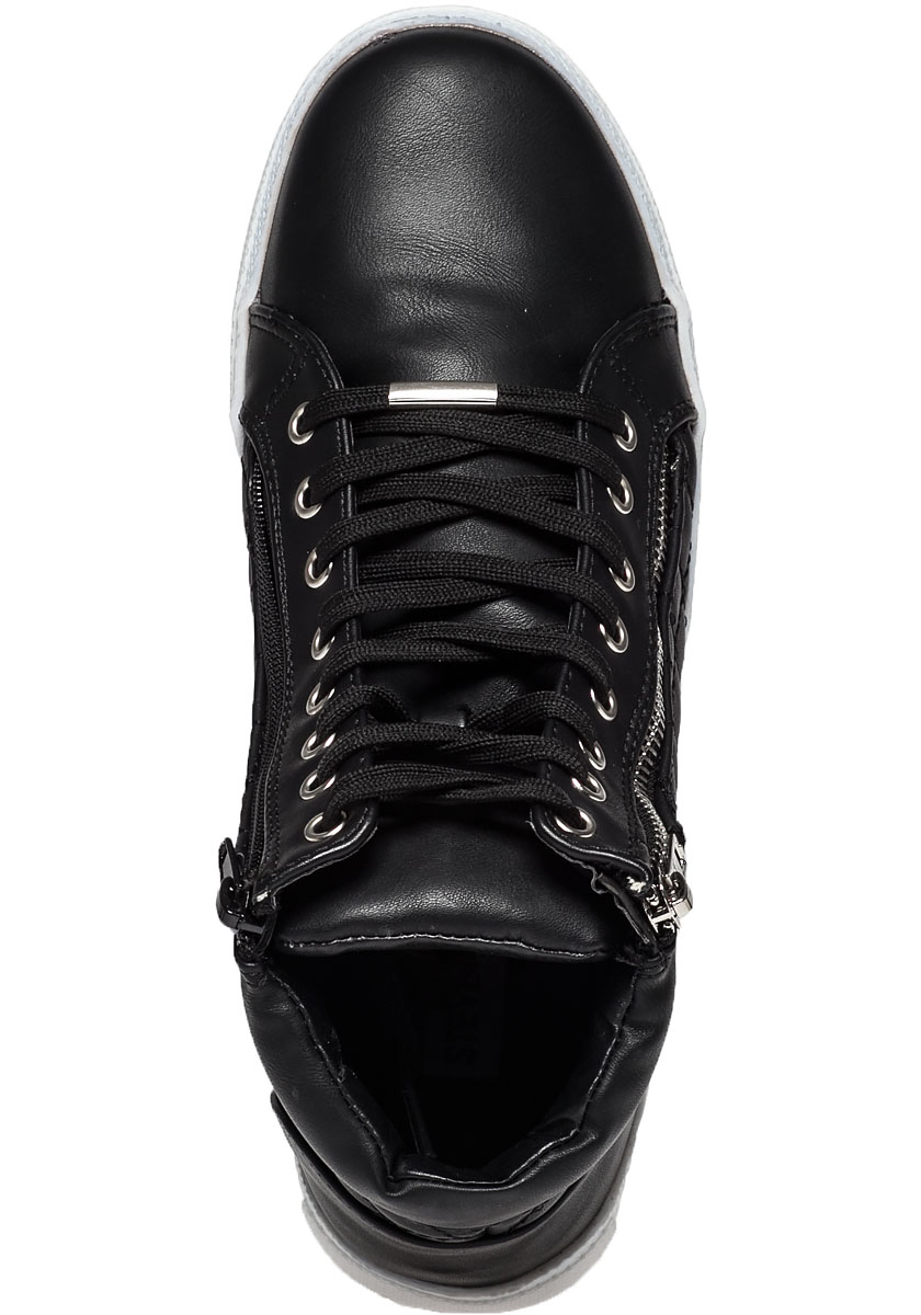 steve madden odette black leather