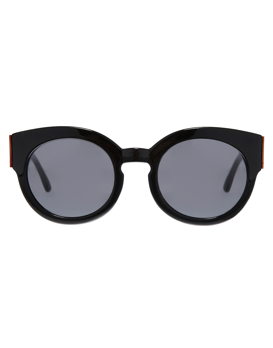 Lyst - Cheap Monday Chunky Cat Eye Sunglasses in Black