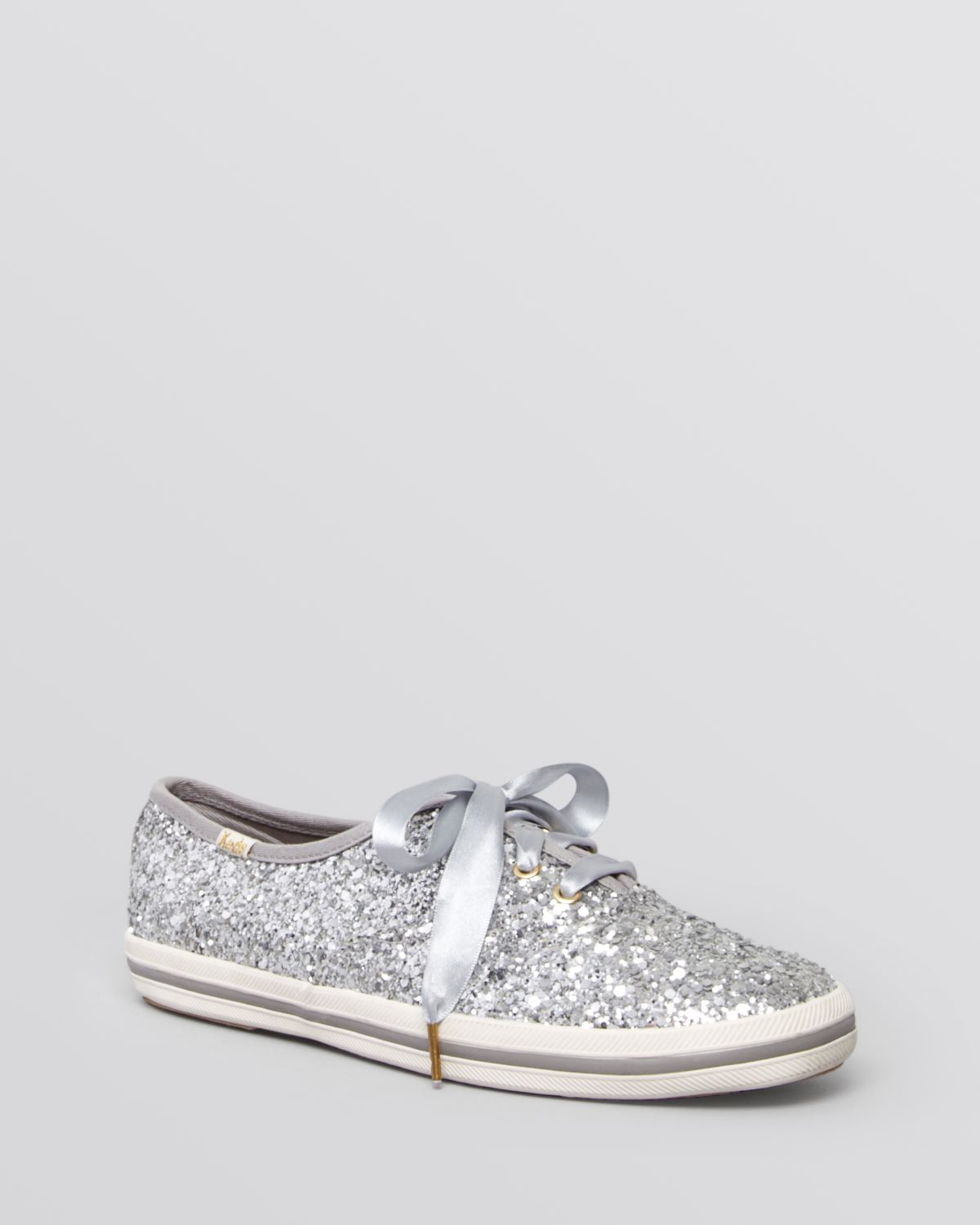 Kate spade Keds® For Lace Up Sneakers - Glitter in Silver | Lyst
