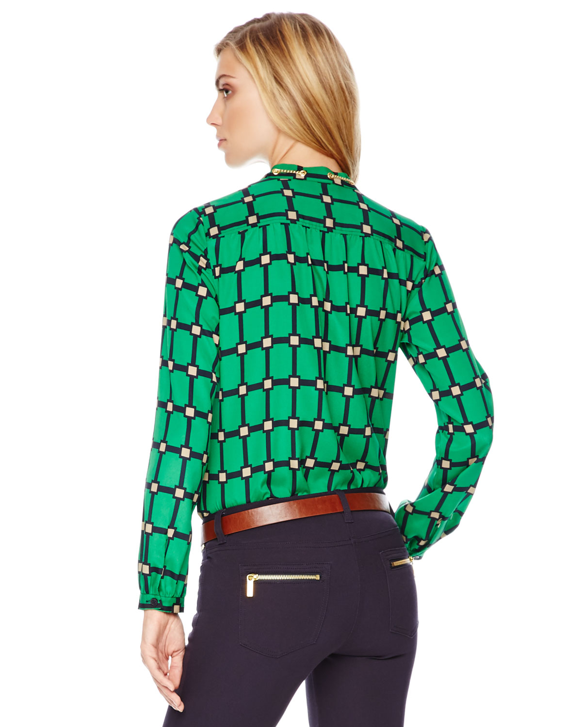 michael kors green shirt