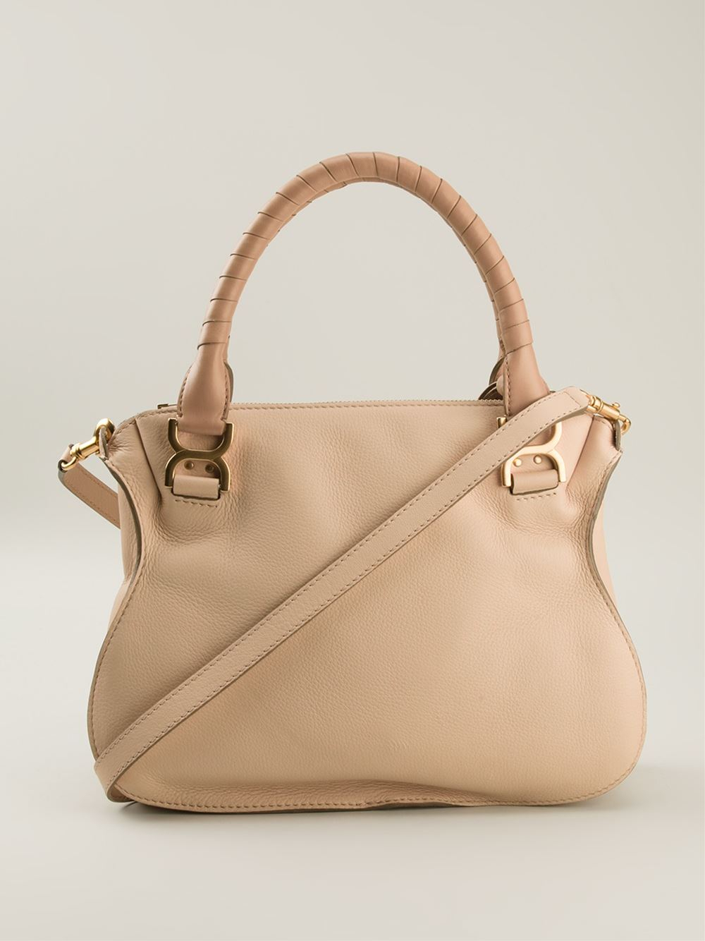 Chlo Medium \u0026#39;Marcie\u0026#39; Tote in Beige (nude \u0026amp; neutrals) | Lyst