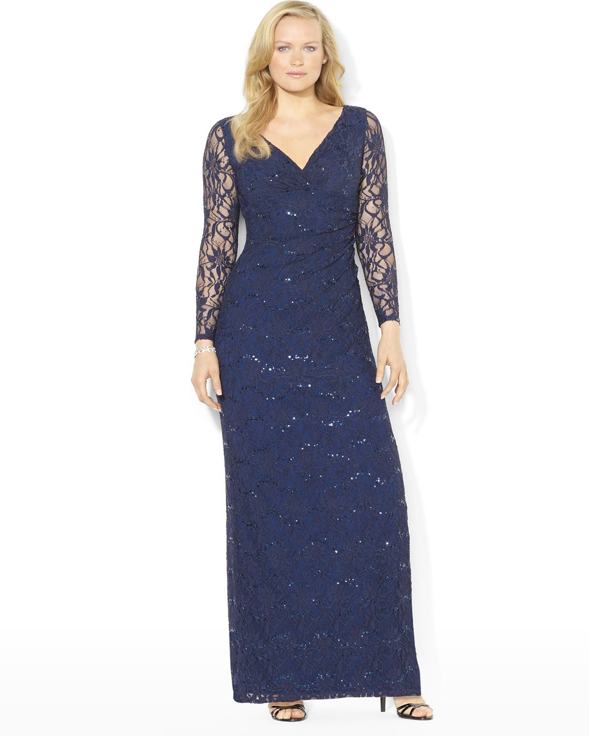 ralph lauren petite gowns
