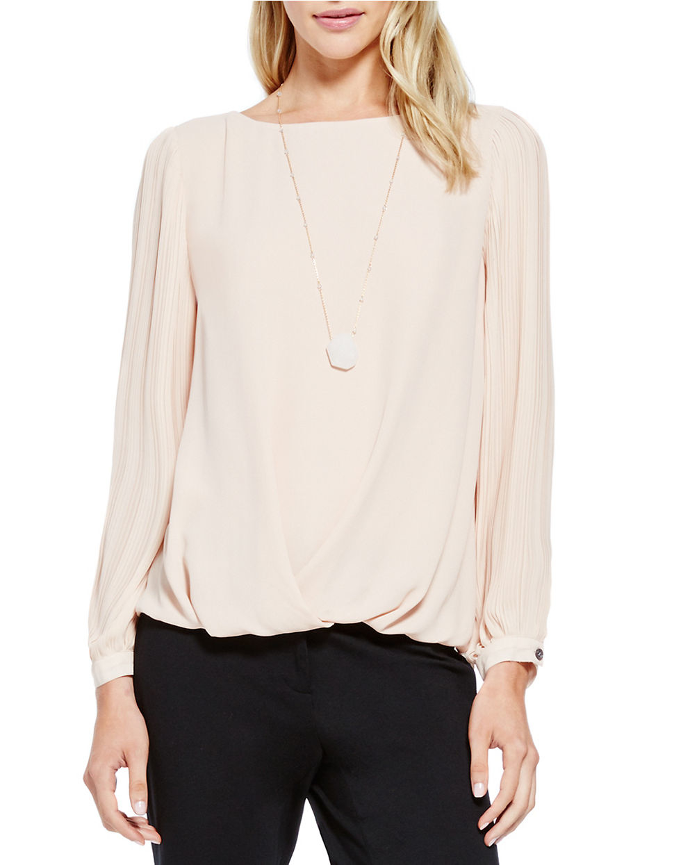 vince camuto white blouse