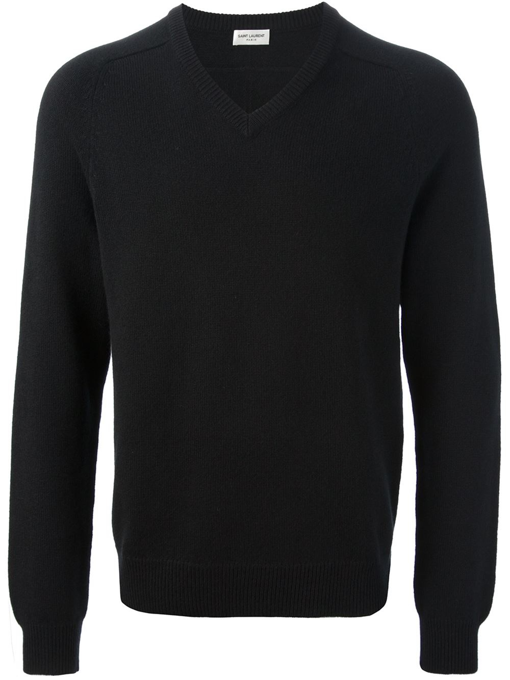 Lyst - Saint Laurent Vneck Sweater in Black for Men