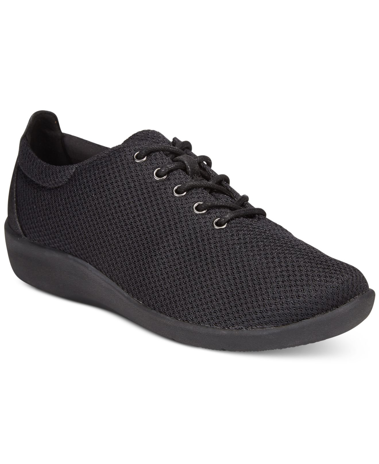 Clarks Collection Women's Cloud Steppers Sillian Tino Sneakers in Black ...