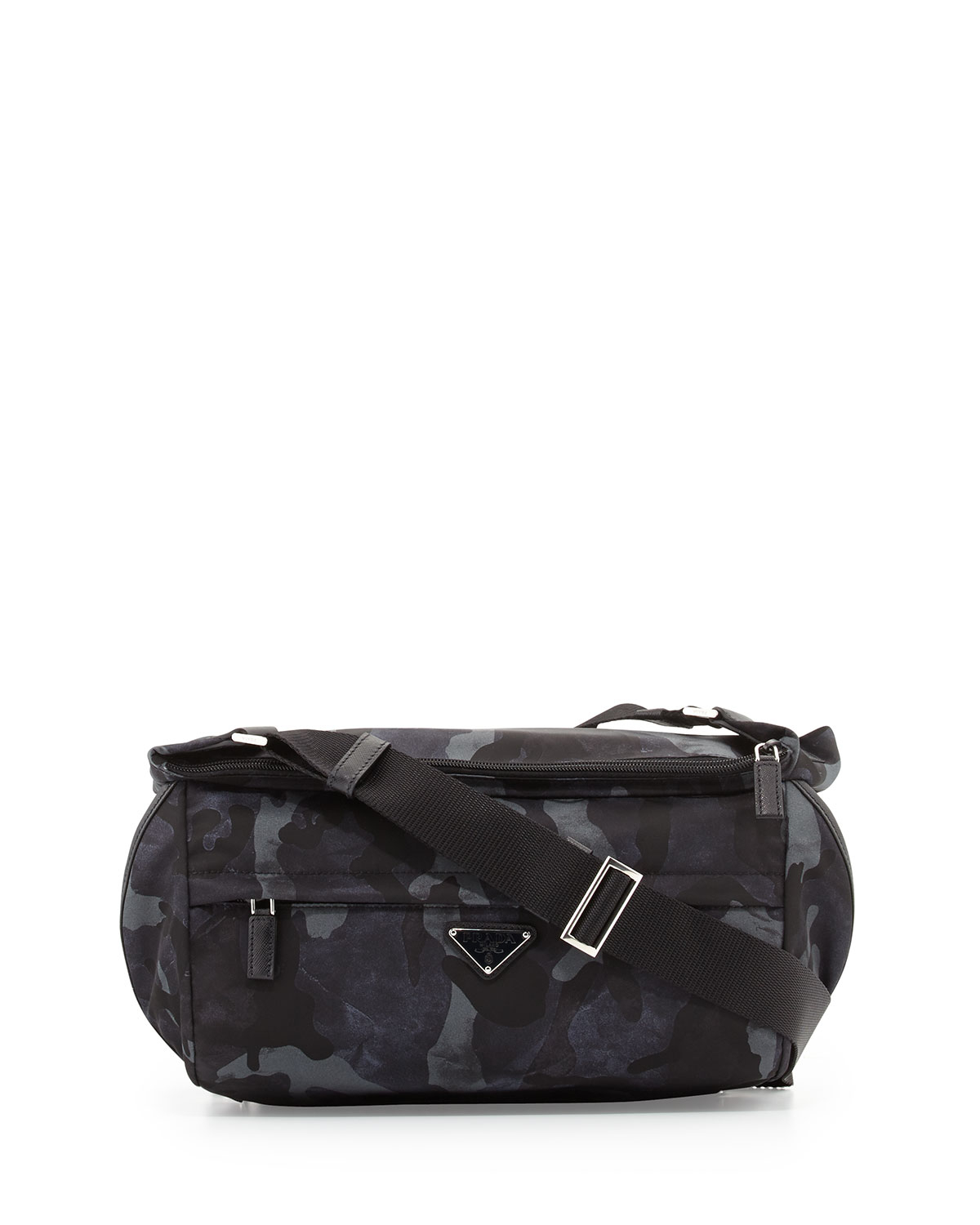 Prada Camo Nylon Medium Messenger Bag in Blue for Men | Lyst  