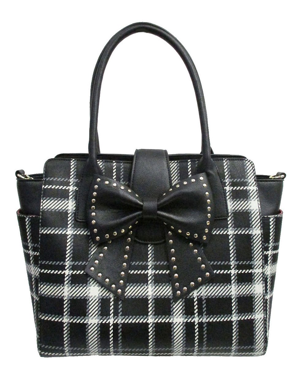 betsey johnson plaid purse