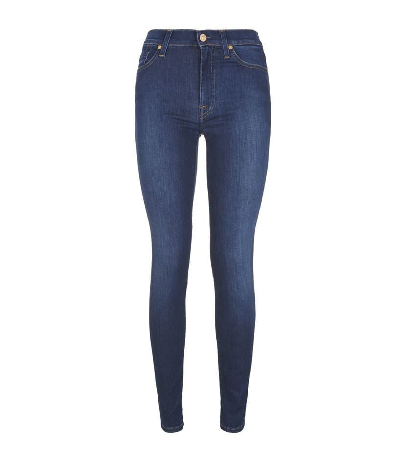 7 for all mankind high waist skinny jeans