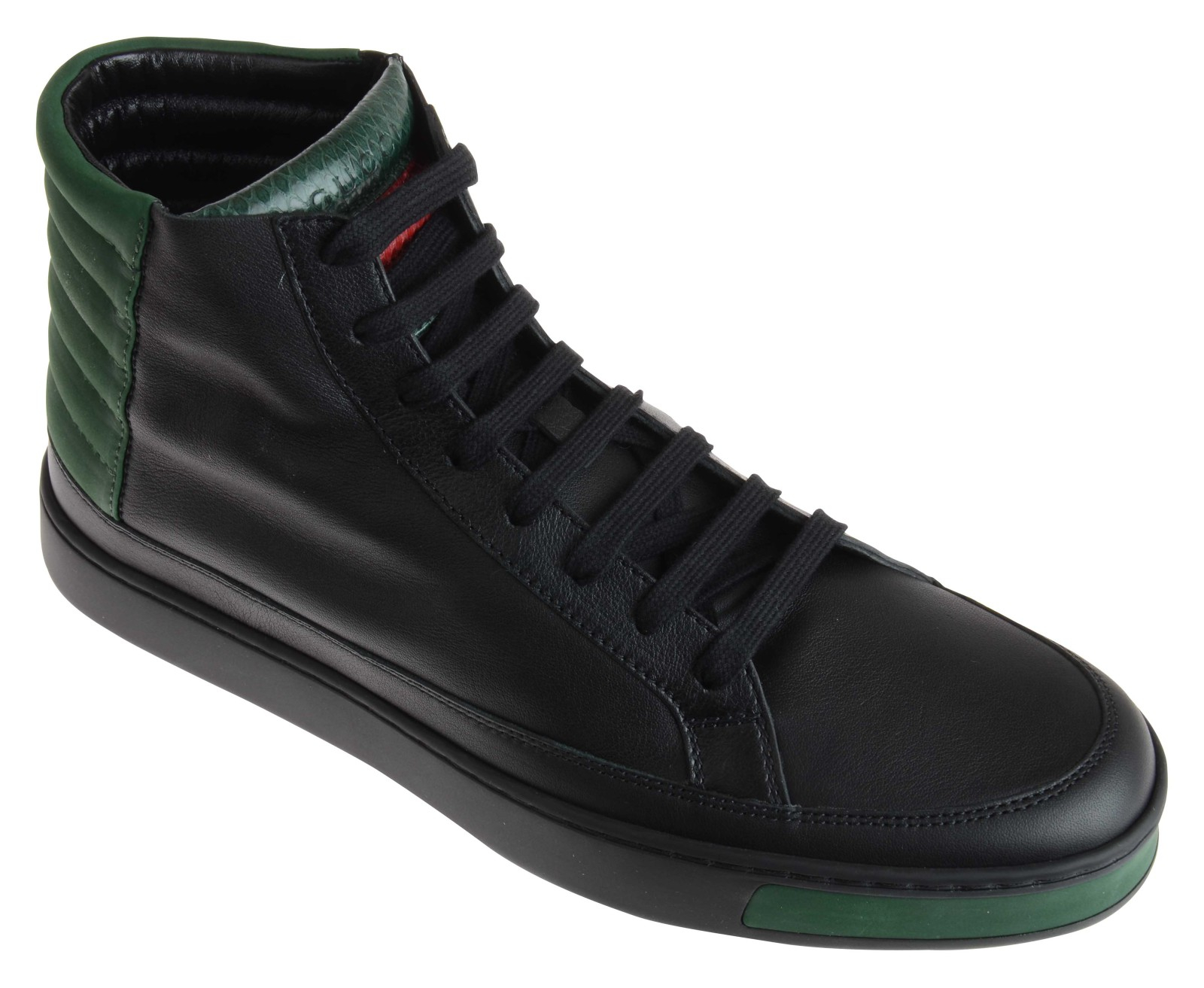 gucci mens trainers black