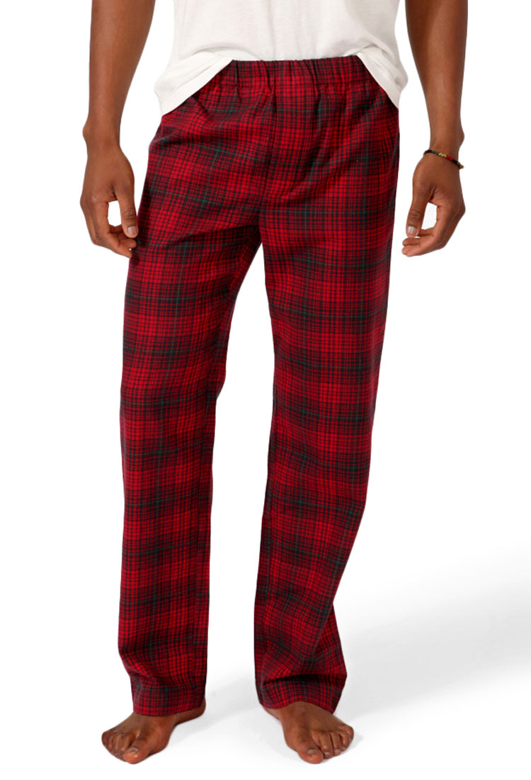 Forever 21 Plaid Pajama Pants in Red for Men | Lyst