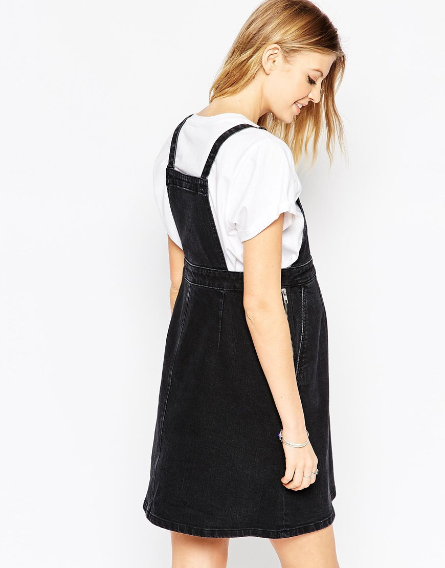 asos cord pinafore dress