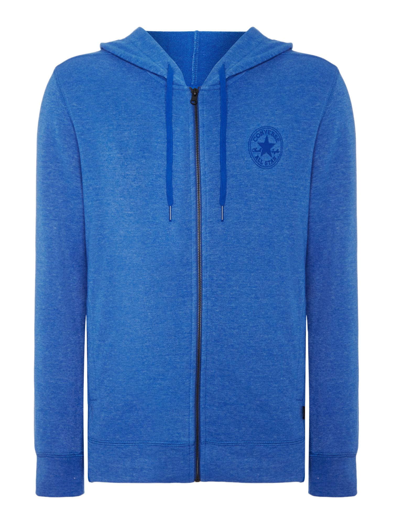 Converse Regular Fit Hooded Zip Up Sweatshirt in Blue for Men Lyst