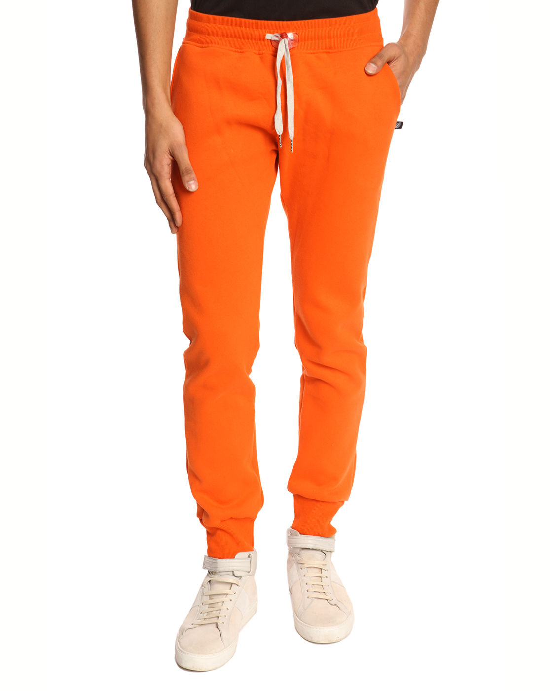 orange jogger pants