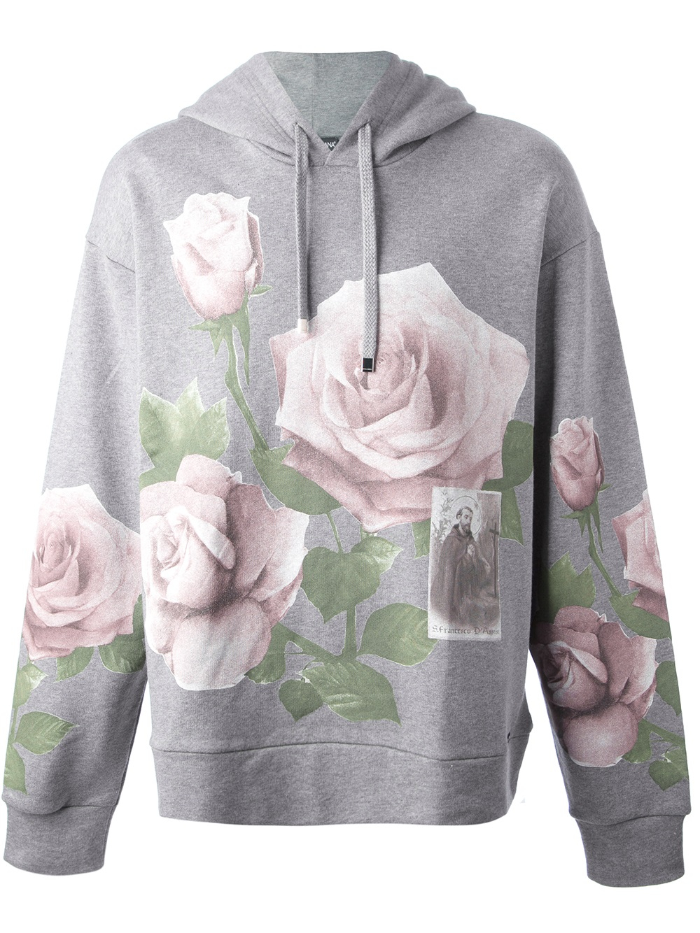 Lyst Dolce & Gabbana Rose Hoodie in Gray for Men