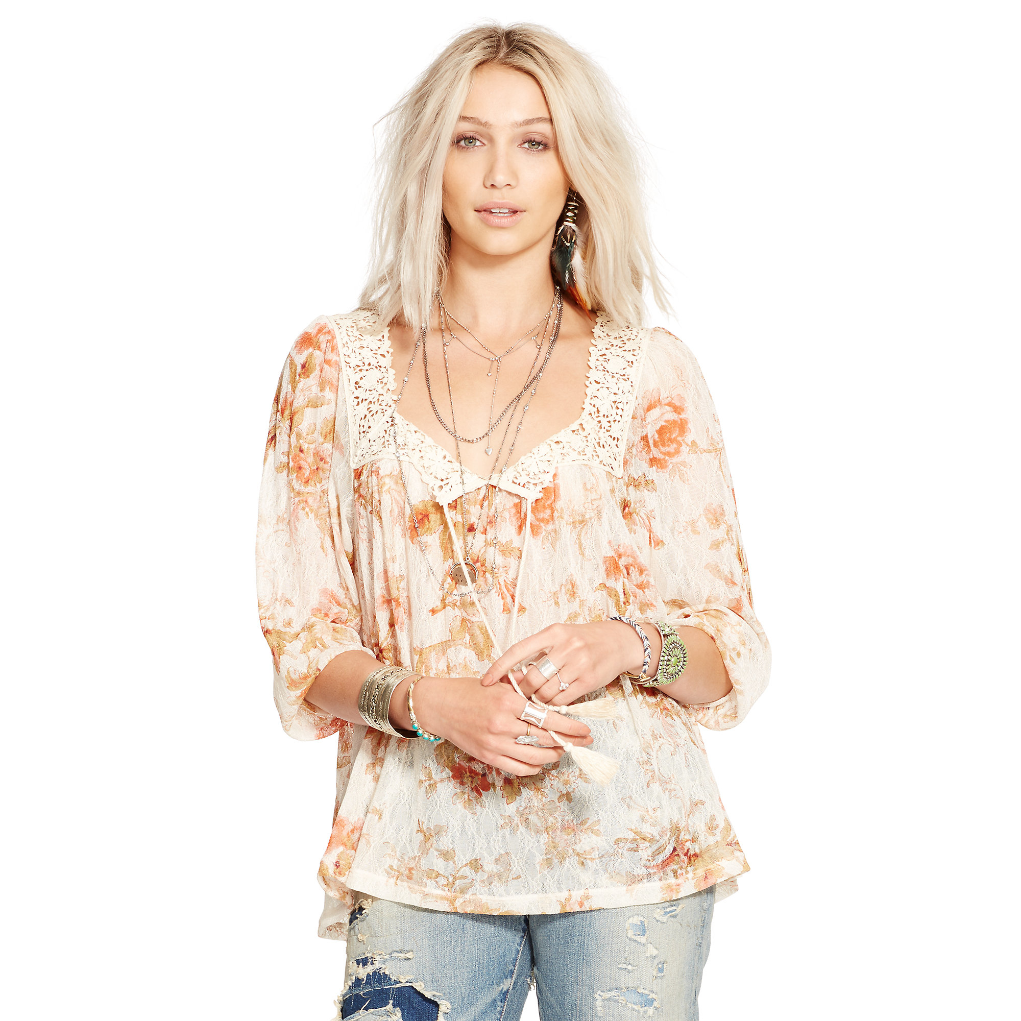 ralph lauren floral top