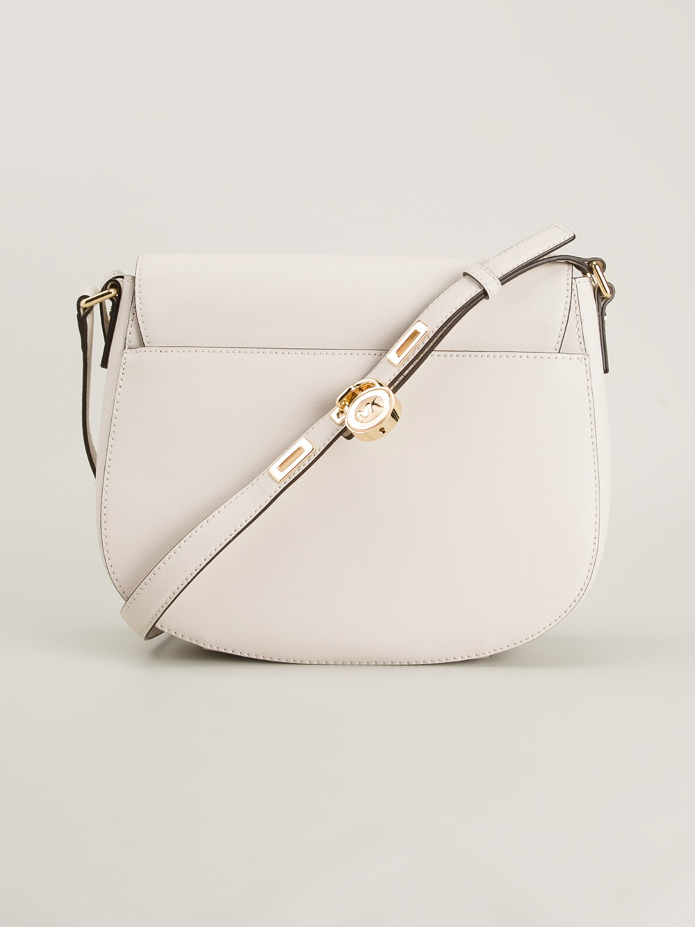 Lyst Michael Michael Kors Hamilton Messenger Bag in Natural