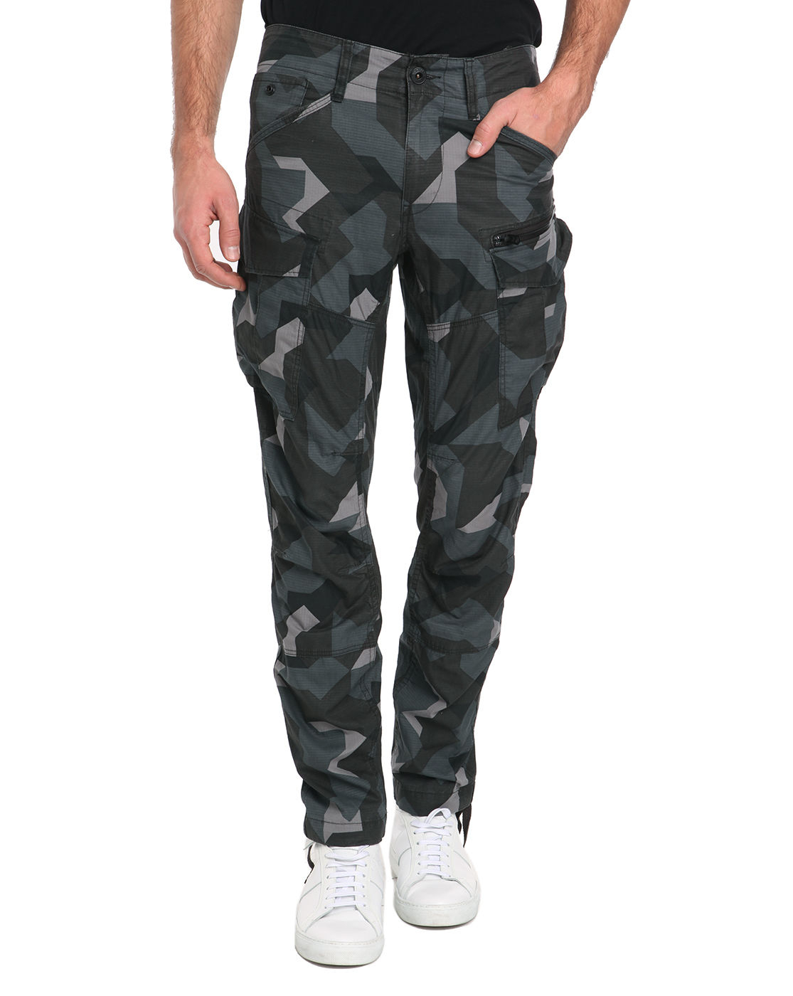 G-star raw Rovic Zip 3d Tapered Camo Cargo Trousers in Green for Men ...